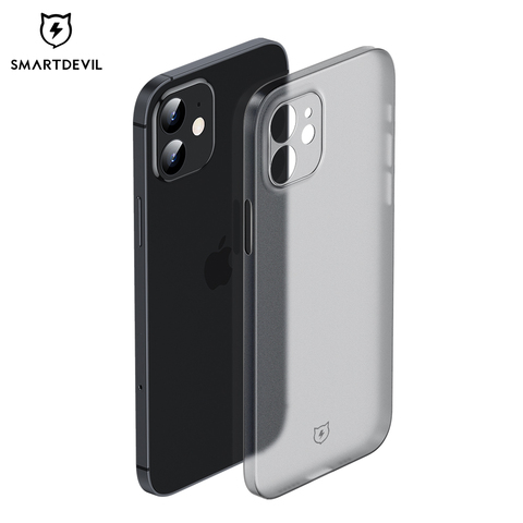 SmartDevil – coque de téléphone pour iPhone 12 Pro Max, étui Ultra-mince givré avec protection d'écran en verre trempé, coque souple ► Photo 1/6