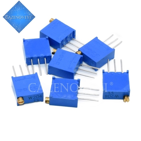 20 PIÈCES 3296W 3296 50 100 200 500 ohm 1K 2K 5K 10K 20K 50K 100K 200K 500K 1M ohm 103 100R 200R 500R Trimpot Potentiomètre ► Photo 1/2