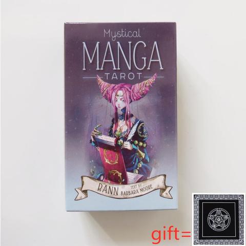 Nouveau Tarot cartes oracle deck mystérieux divination mystique manga tarot deck pour femmes filles cartes jeu jeu de société ► Photo 1/6