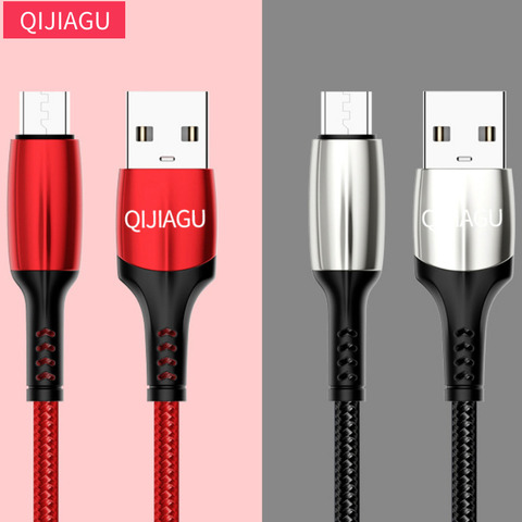 QIJIAGU chargeur rapide Microusb Micro Teyp C USB câble chargeur Date câble fil pour Samsung-Huawei-Xiaomi cordon téléphone ► Photo 1/6