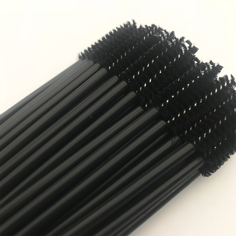 Brosse à sourcils jetable pour Extension de cils, baguette applicateur de Mascara, Spoolers, ensemble de pinceaux cosmétiques, outils de maquillage ► Photo 1/6