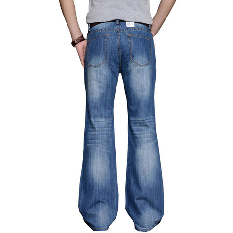 Jean pour homme Modis grand jean évasé coupe botte jambe évasée coupe ample haut homme concepteur classique jean Denim jean motard ► Photo 1/6