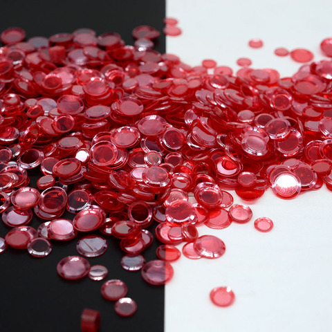 Confettis artisanaux de haute qualité pour enfants, coupe ronde, 4/5/6mm, sans trou, paillettes amples à coudre, paillettes de mariage, lot de 500 pièces ► Photo 1/6