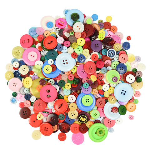 Mélange de boutons en résine, 85 à 230 pièces, artisanat, bricolage, Scrapbooking, couture, vêtements pour enfants, accessoires faits à la main, décoration de la maison ► Photo 1/6