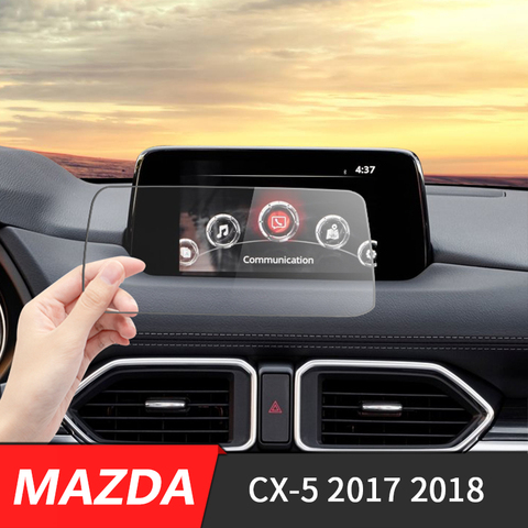Film protecteur en acier trempé d'écran de Navigation de GPS de voiture pour Mazda CX-5 CX5 CX 5 2017 2022 contrôle de Sticke d'écran d'affichage à cristaux liquides ► Photo 1/6