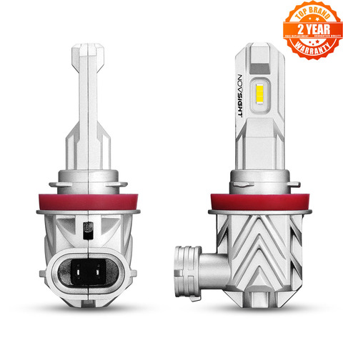 NOVSIGHT – ampoules de phares de voiture 1:1, Mini Led H7 H4 H1 H11 H8 HB4 9005 HB3 50W 10000LM, accessoires de voiture, lumière antibrouillard blanche 6000K ► Photo 1/6