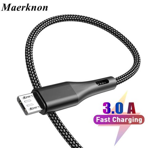 3m Micro USB câble Android pour Xiaomi Redmi Note 5 Pro téléphone 3A adaptateur de charge rapide pour Samsung S7 Micro chargeur câble de données ► Photo 1/6