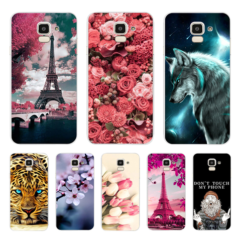 Pour Samsung J6 2022 Cas L'UE J600 J600F Housse EN TPU Souple Pour Samsung Galaxy J6Plus 2022 J6 + J 6 Plus J610 J610F Cas Housse En Silicone ► Photo 1/6