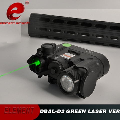 Lumière tactique d'airsoft, élément vert IR Laser DBAL, lampe de poche pour la chasse DBAL-EMKII DBAL-D2 pistolet Laser, lumière d'arme EX454 ► Photo 1/6