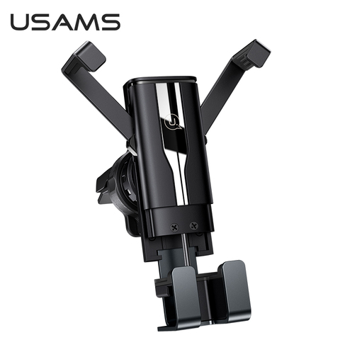 USAMS gravité support de voiture pour téléphone dans la voiture évent pince de montage support de téléphone portable support GPS pour iPhone 11 Pro Samsung Huawei ► Photo 1/6