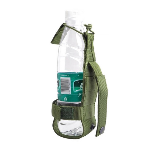 Haute qualité en plein air tactique randonnée Camping Molle porte-bouteille d'eau avec réglable Vecro sangle ceinture Cage accessoire #276697 ► Photo 1/6