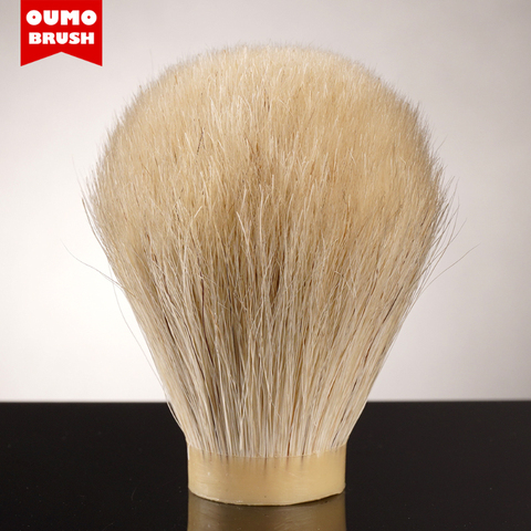 OUMO – brosse de rasage à nœuds en crin de cheval blanc de haute qualité ► Photo 1/4