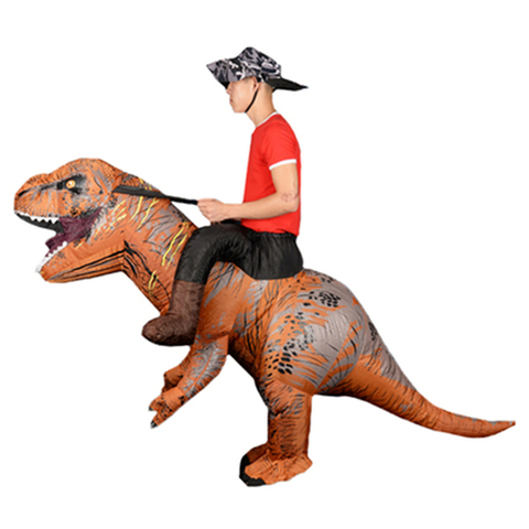 Mascotte gonflable dinosaure T REX, Costume de Cosplay de dessins animés Dino, pour hommes, femmes et enfants adultes ► Photo 1/6