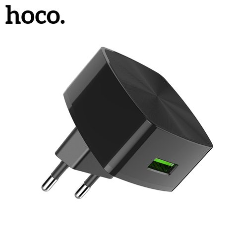 HOCO – chargeur universel USB QC3.0 2.0, adaptateur de Charge rapide, prises EU UK pour iPhone X XS Samsung Xiaomi 9 Huawei ► Photo 1/6
