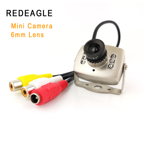 Mini caméra de sécurité analogique couleur 940nm IR CVBS, dispositif de sécurité avec Vision nocturne, Audio et vidéo, objectif 6mm ► Photo 1/4