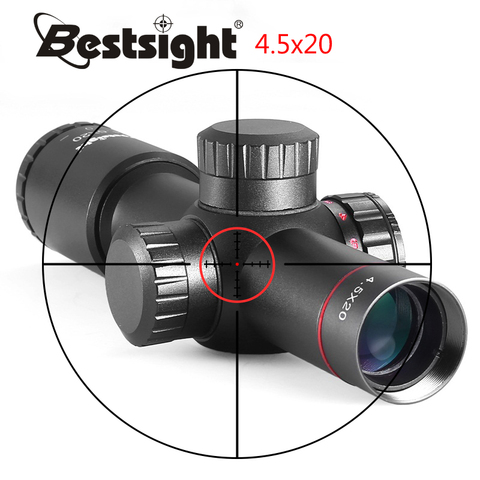 4.5x20 Compact fusil de chasse portée rouge illuminé optique vue P4 réticule lunette de visée Airsoft Air fusil de chasse ► Photo 1/6