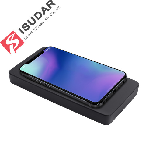 Chargeur sans fil de voiture ISUDAR 10 W Qi chargeur sans fil rapide automatique pour Audi Q5L 2022 pour iphone 8 X pour Samsung pour Huawei ► Photo 1/4