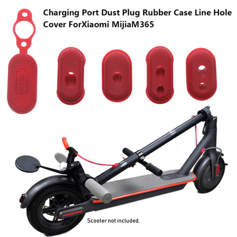 4/5 pièces vente chaude en caoutchouc Port de Charge couverture en caoutchouc Plug Case pour XIAOMI M365 Scooter électrique pièces accessoires de planche à roulettes ► Photo 1/6