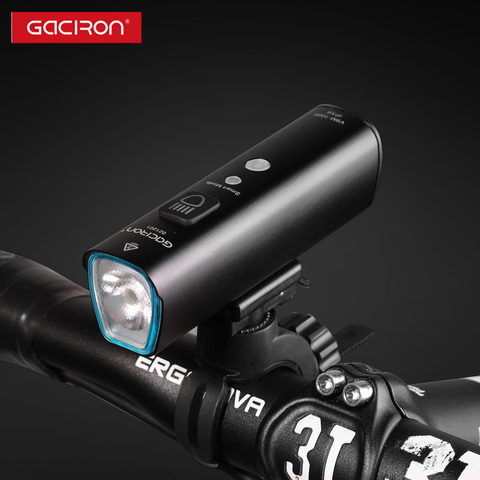 GACIRON Vélo Vélo Phare Étanche 1000 Lumen USB Rechargeable Lumière de Casque LED Guidon Lampe Lampe-Torche De Sécurité De Cyclisme ► Photo 1/6