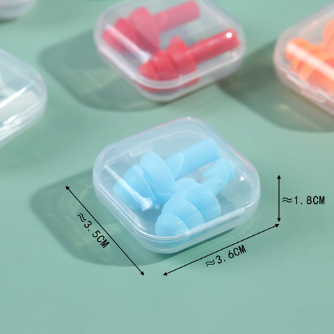 Bouchons d'oreille en Silicone souple, isolation phonique, Protection des oreilles, confort, Anti-bruit, sommeil, voyage, outil de réduction du bruit ► Photo 1/6