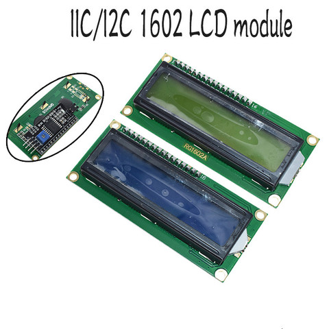 1 pièces module LCD écran bleu IIC/I2C 1602 pour arduino 1602 LCD UNO r3 mega2560 écran vert ► Photo 1/6