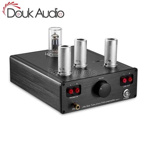 Douk Audio Dernière Petite Ours T11 6N2/12AX7 Vacuum Tube Phono Platine Préampli HiFi Pré-Amp MM RIAA Préamplificateur ► Photo 1/6