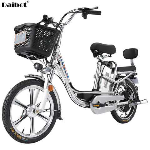 Vélo électrique de 18 pouces avec deux places/Double Suspension, bicyclette électrique de 48V 350W pour adultes ► Photo 1/6