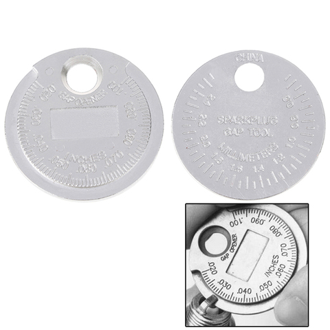 Outil de mesure d'étincelles, outil de réglage d'étincelles en forme de pièce de monnaie, 0.6-2.4mm ► Photo 1/6