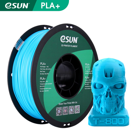 Filament d'imprimante 3D eSUN PLA + 1.75mm précision dimensionnelle +/- 0.03mm 1KG (2.2 lb) matériel d'impression 3D de bobine pour imprimantes 3D ► Photo 1/5