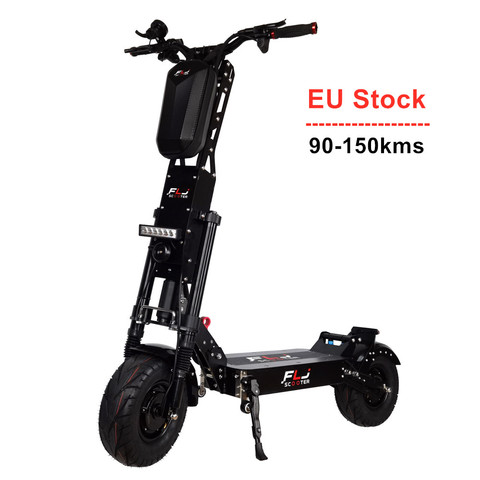 FLJ a amélioré 13 pouces roues 60V 6000W E Scooter avec 90-150km gamme vitesse double moteur e vélo gros pneu moto Scooter électrique ► Photo 1/6