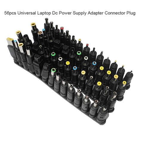 56 pièces universel ordinateur portable AC prise cc adaptateur d'alimentation connecteur prise pour HP Dell Lenovo Acer Toshiba ordinateur portable câble cordon ► Photo 1/5