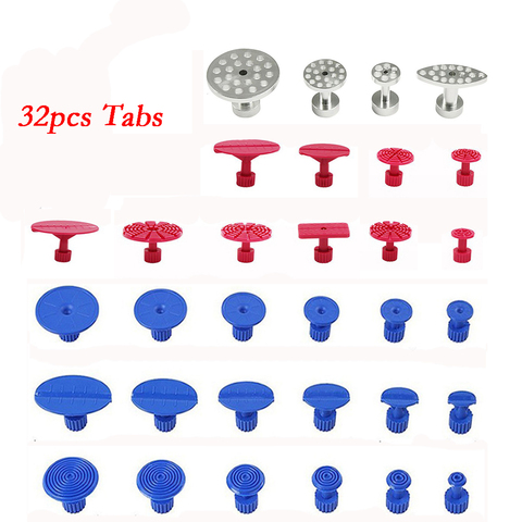 Onglets de colle ABS, outil de traction de la carrosserie automobile, outils de débosselage sans peinture, onglets de colle, ventouse à champignons, débosselage ► Photo 1/6