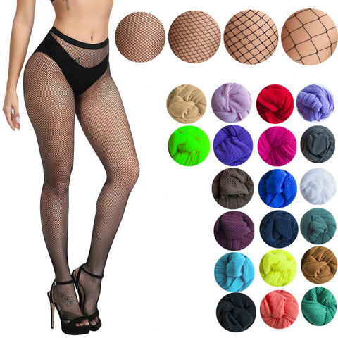Bas en résille multicolore pour femmes, collants colorés, petite, moyenne, grande taille, filets de poisson, serré, Anti-crochet, culotte en Nylon ► Photo 1/6