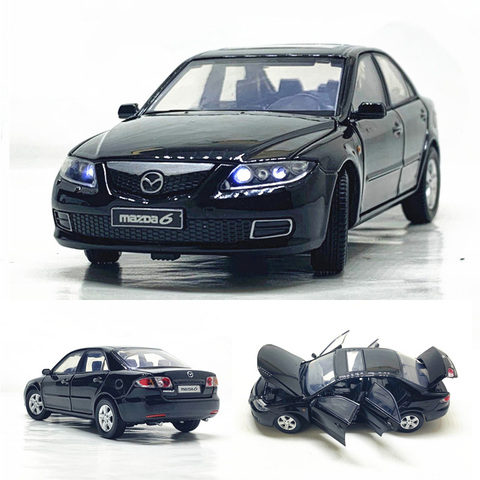 Nouveau 1:32 Mazda 6 alliage voiture modèle classique voiture direction amortisseur son lumière jouet voiture cadeau pour enfants livraison gratuite ► Photo 1/6