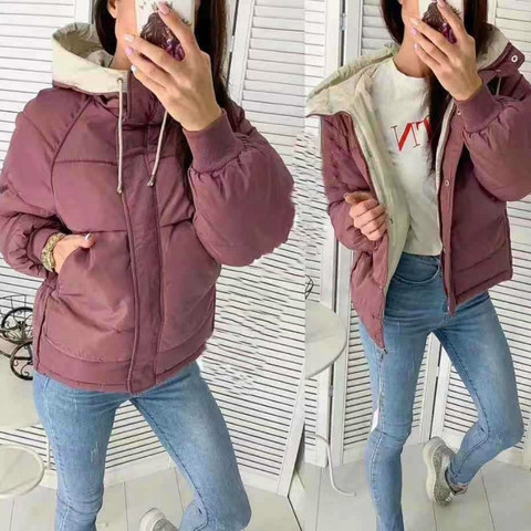 FORERUN-Manteau d'hiver pour Femme, veste à bulles à capuche, Patchwork, grande taille, Patchwork Hiver Dames Parkas Mujer, Manteau Femme, Hiver 2022 ► Photo 1/6