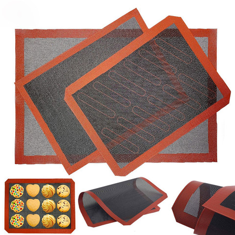 Tapis de cuisson creux en Silicone Durable, antiadhésif, résistant à la chaleur, plaque de cuisson, perforé, pour four à pain ► Photo 1/6