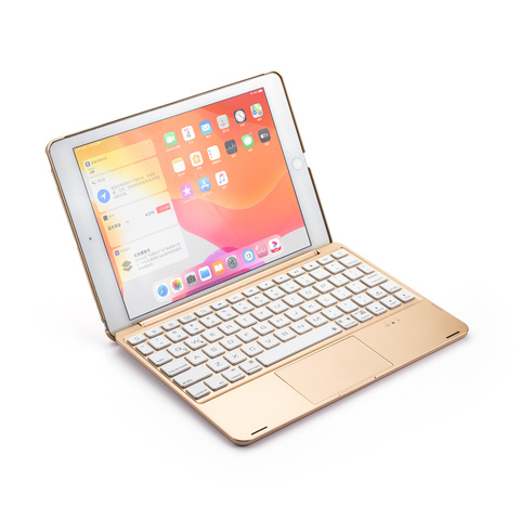 Housse de clavier Bluetooth sans fil avec souris tactile, pour Ipad Air12 Pro9.7 2017 2022 nouveau Ipad9.7, en aluminium ► Photo 1/6