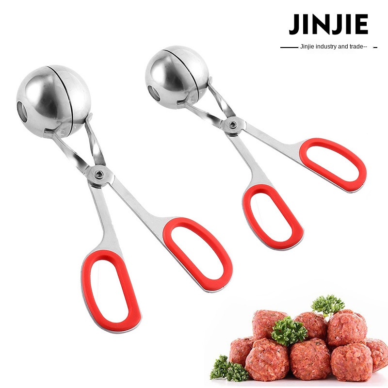 Clip boule à viande en acier inoxydable, pour fabricant de viande et de riz, outil de cuisine pratique pour fabriquer des moules à viande en peluche ► Photo 1/6