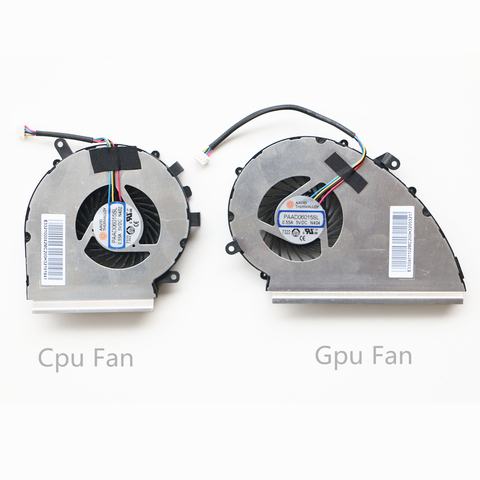 Nouveau CPU GPU Ventilateur De Refroidissement Pour MSI GE72VR GP72VR 6RF 7RF GP72MVR GL72VR PAAD06015SL N372 N389 DC 5V gl72m gf72vr ms-1799 ► Photo 1/3