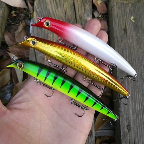 1 pièces appât de pêche leurre vairon 12cm 13g Jerkbait natation profonde Wobblers manivelle appât de pêche pesca appât de pêche carpe matériel de pêche ► Photo 1/6