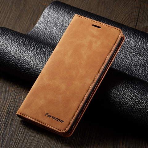 Étui de luxe pour iPhone 11 Pro MAX XS XR X XS MAX 8 Plus 6 6S Plus 7 Plus 5 5S SE étui de téléphone en cuir portefeuille à rabat couverture magnétique ► Photo 1/6