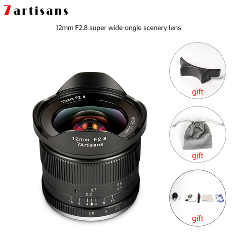 Lentes 7artisans 12mm F2.8 objectif Ultra grand Angle pour e-mount aps-c caméras sans miroir A6500 A6300 A7 mise au point manuelle Prime fixe ► Photo 1/6