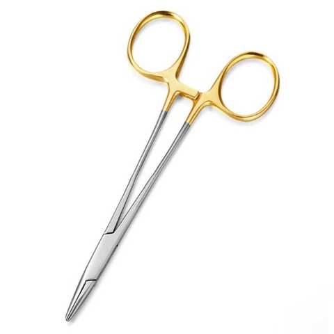 Outils chirurgicaux à Double paupière avec poignée en or porte-aiguille pince à aiguille mise en forme cosmétique Instruments ophtalmiques ► Photo 1/3