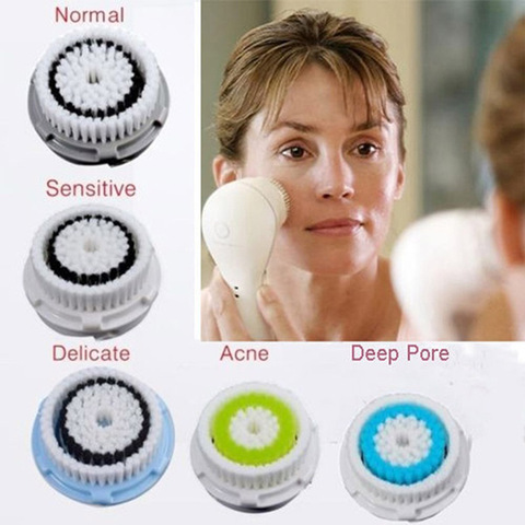 Tête brosse de remplacement pour le visage, 1 pièce, pour SMART PRO ARIA PLUS, Mia 1, Mia 2, Mia 3, nettoyage des pores en profondeur, acné ► Photo 1/5