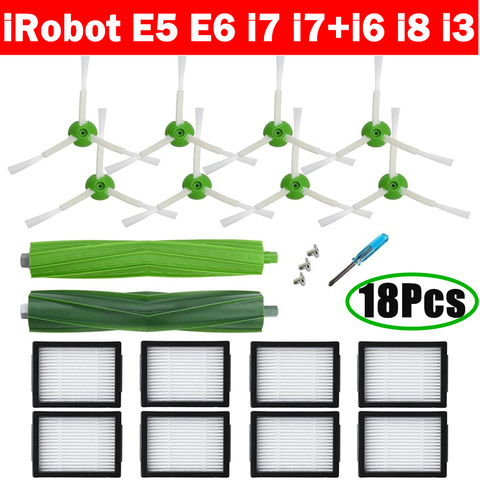 Hepa filtre sac à poussière brosse rouleau pour iRobot Roomba i7 E5 E6 i3 série Robot aspirateur pièces de rechange accessoires ► Photo 1/6