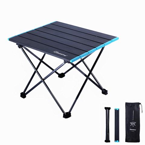 Mini Table pliable en alliage d'aluminium, Barbecue, pique-nique Camping, bureau d'extérieur ► Photo 1/6