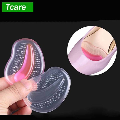 1 paire talon haut doux Silicone Gel coussin semelles antidérapantes avant coussinet pieds chaussure Massage des pieds soins protection extérieure coussinets ► Photo 1/6