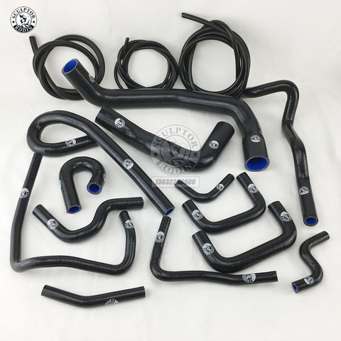 KIT de tuyau de radiateur en SILICONE, pour NISSAN SKYLINE R33 GTS-25T/GTS RB25DET + tuyau d'aspiration, 15 pièces, rouge/bleu/noir ► Photo 1/4