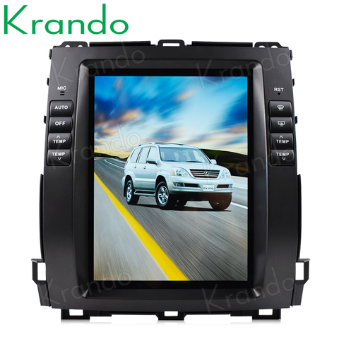 Krando-lecteur DVD et Navigation GPS, écran IPS, 9.0 pouces, pour voiture Toyota Land Cruiser Prado 10.4 120-2002/Lexus GX470 Tesla ► Photo 1/6