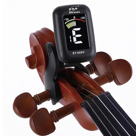 ENO ET05V accordeur de violon Mini accordeur électronique d'affichage d'écran pour violon alto violoncelle accordeur à pince pièces de violon numériques portables ► Photo 1/6